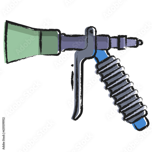Hand drawn Pesticide gun icon