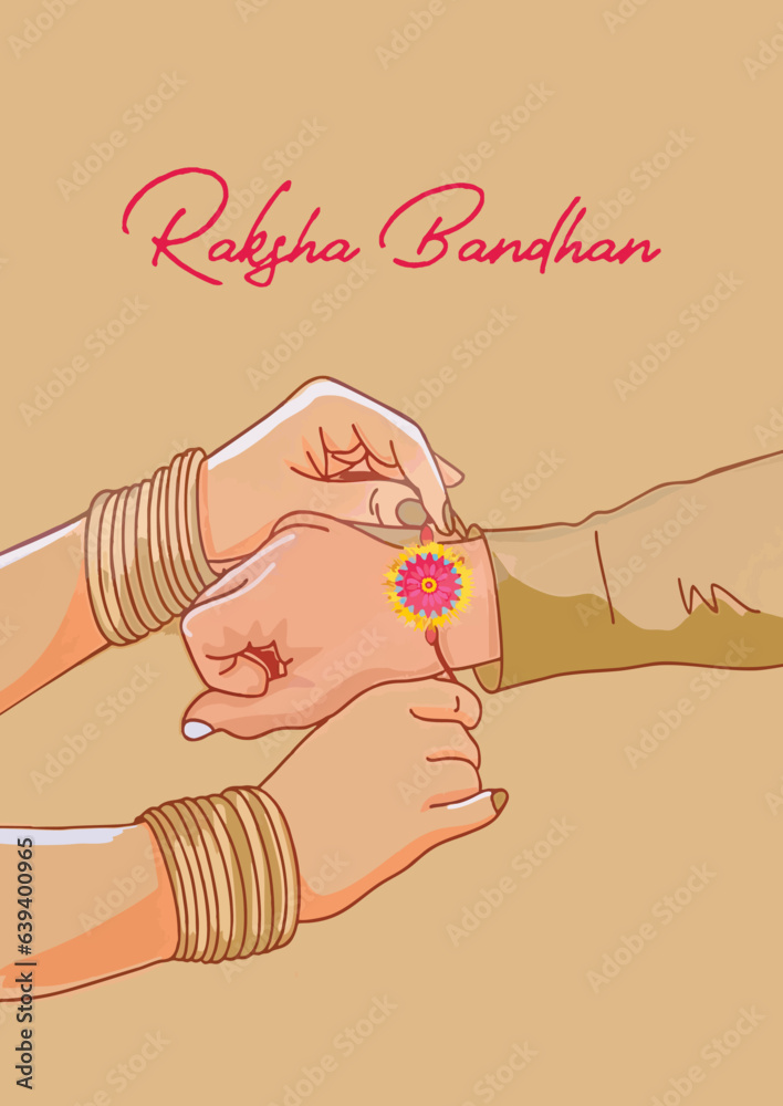 Happy Raksha Bandhan Poster Template A Cut Poster For Branding Advertising And Social Media