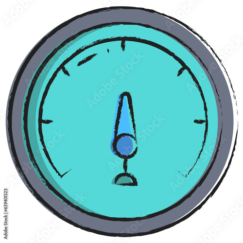 Hand drawn barometer icon