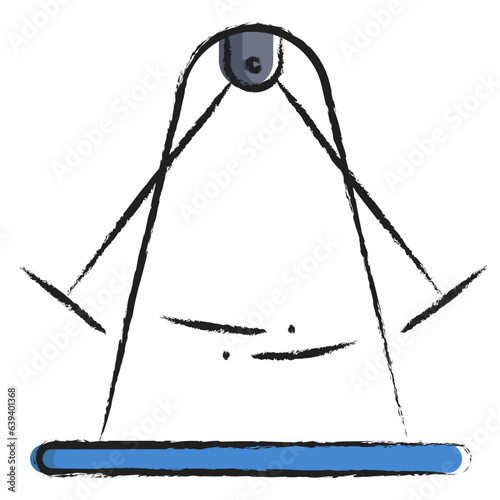 Hand drawn Kinetic energy icon