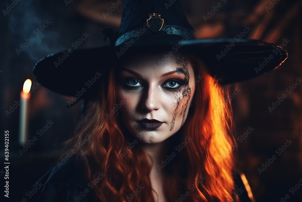 Halloween witch. Generative AI. Halloween witch. Generative AI.
