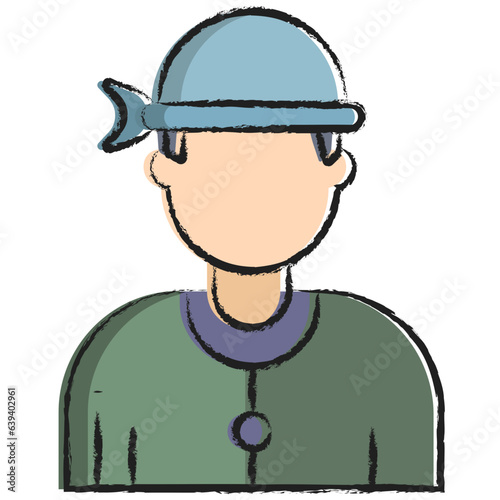 Hand drawn Sailor icon