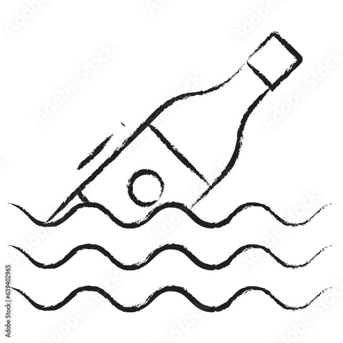 Hand drawn Bottle icon