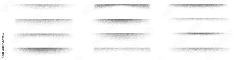 Shadow effects with grain, noise, and dot patterns. shade in black ...