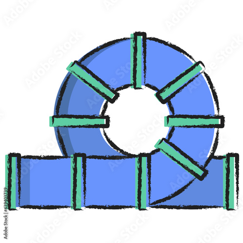 Hand drawn tunnel icon