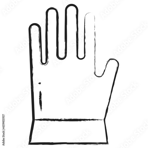 Hand drawn Gloves icon