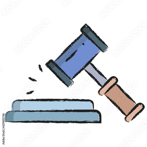 Hand drawn Auction icon