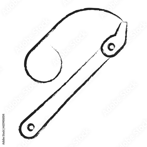 Hand drawn Strap wrench icon © Icongeek26