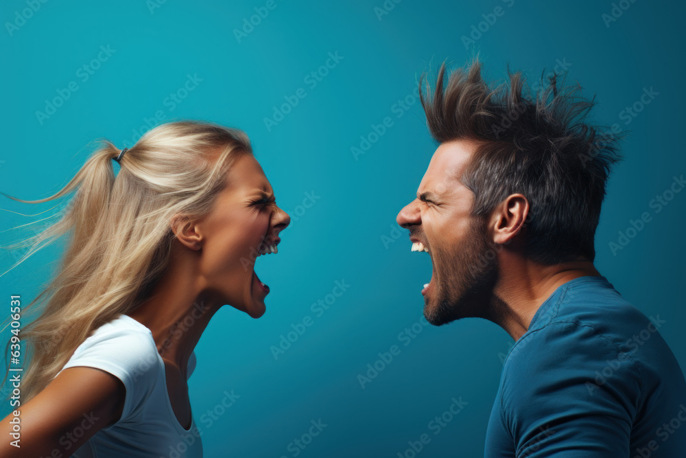Family Feud: Husband and Wife Yelling in Anger
Family Feud: Husband and Wife Yelling in Anger