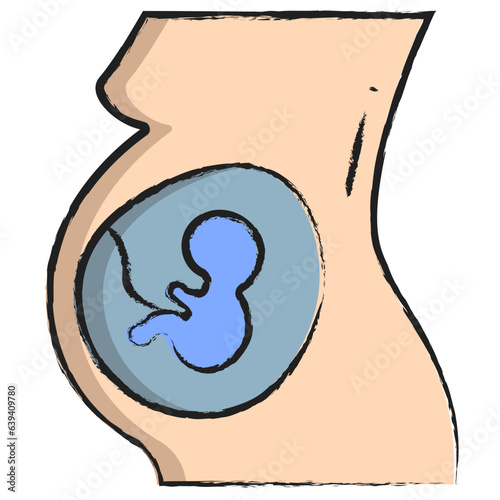 Hand drawn Baby Rotation icon
