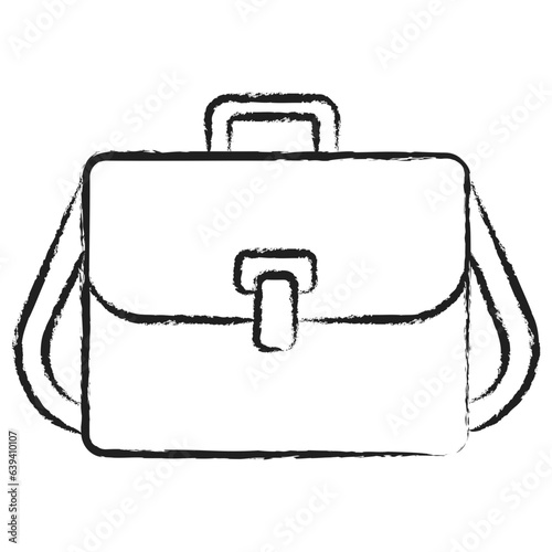 Hand drawn bag icon