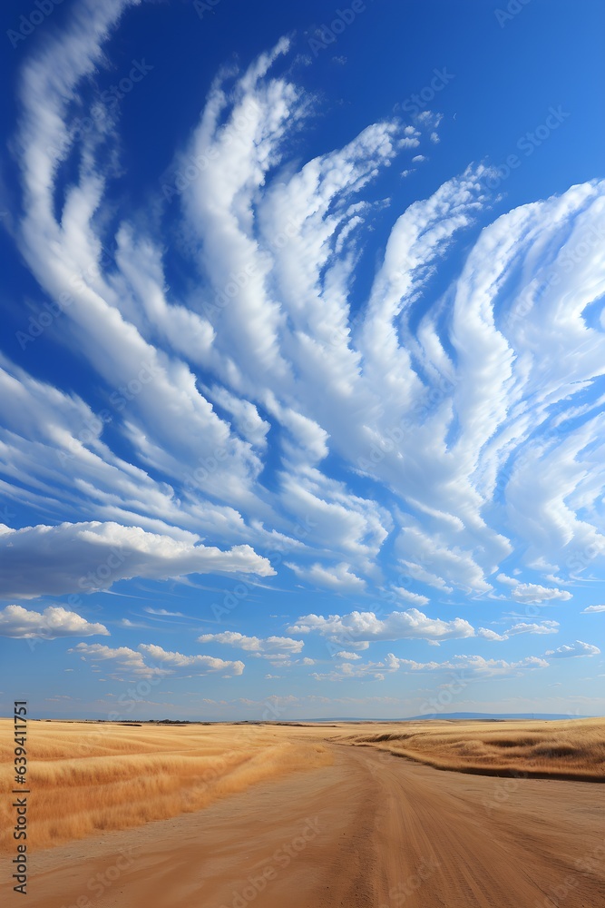 Fototapeta premium sand dunes and blue sky