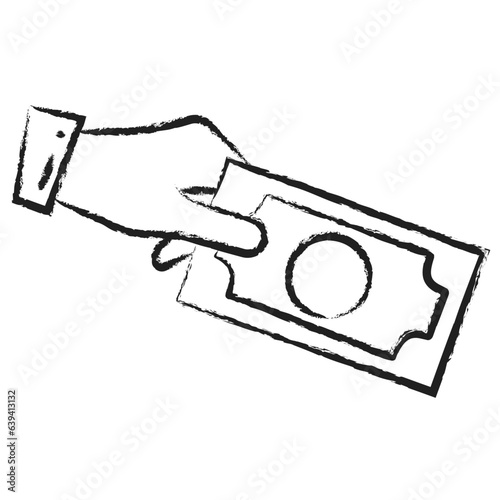 Hand drawn Giving Sadaquah icon