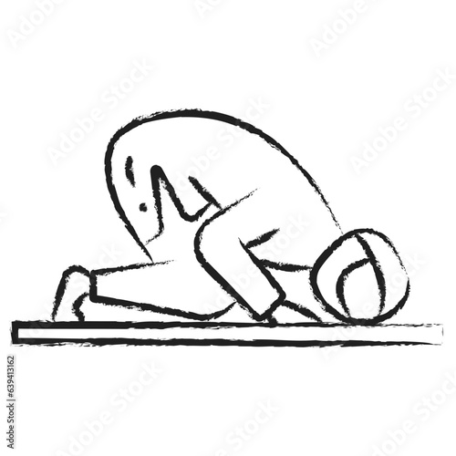 Hand drawn Perform Salaat icon