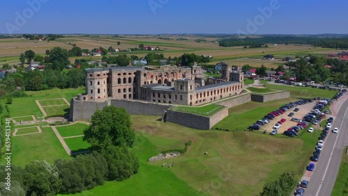 Ruins old castle in Krzyztopor near Ujazd in Poland. It was one of the largest palace buildings in Europe before the creation of Versailles. photo