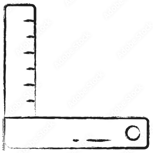 Hand drawn ruler icon