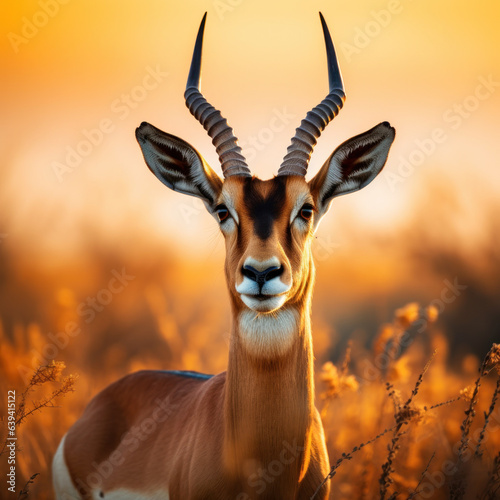 Antelope in its Natural Habitat, Wildlife Photography, Generative AI