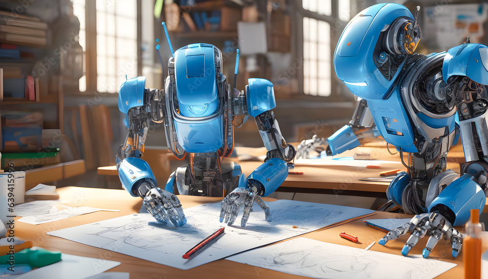 Robotics Involving Math students robots with artificial intelligence learn math at school ...