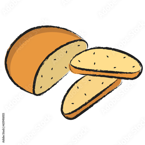 Hand drawn Bread icon