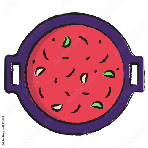 Hand drawn Borscht icon