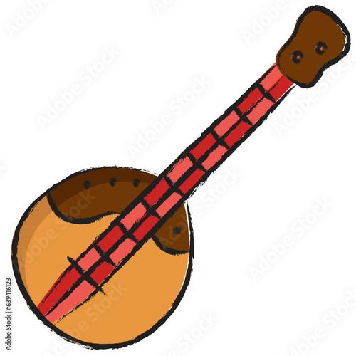 Hand drawn Domra icon