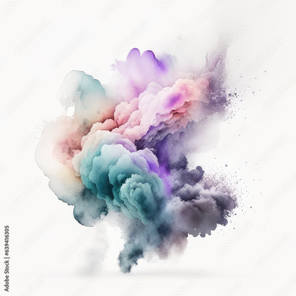 Fototapeta premium abstract watercolor background with clouds