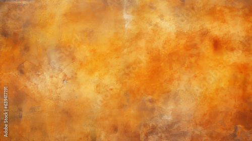 A vibrant painting with orange and yellow