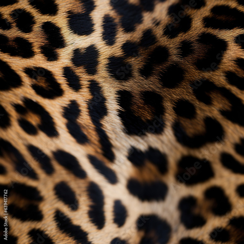 Leopard skin. Close up of leopard print. Animal skin.