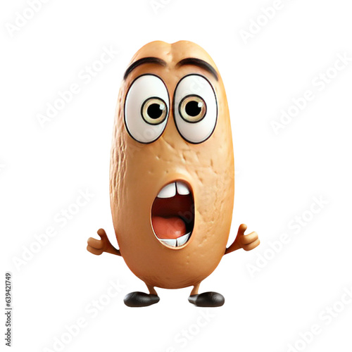 Cute Cartoon Peanut Charact...