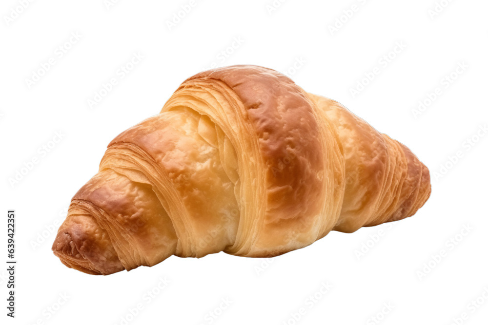 Fresh croissant isolated on transparent background PNG Fresh croissant isolated on transparent background PNG