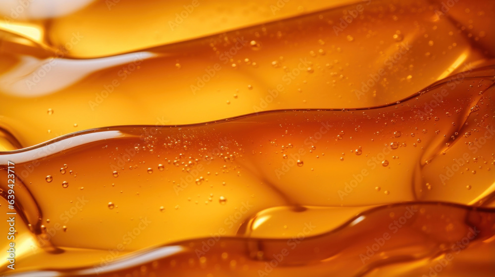 Stockfoto A sticky viscous texture of fresh pure maple syrup is