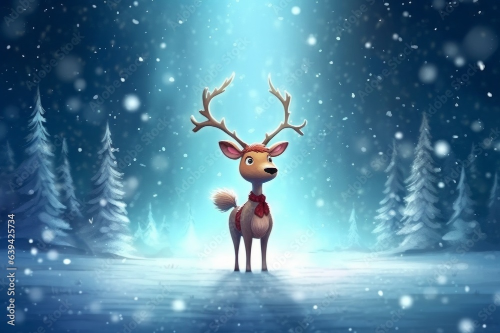 Holiday card with deer. Merry christmas and happy new year concept. Background Holiday card with deer. Merry christmas and happy new year concept. Background