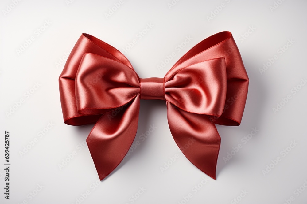 Bow for decorating gifts on a light plain background. Merry christmas and happy new year concept Bow for decorating gifts on a light plain background. Merry christmas and happy new year concept