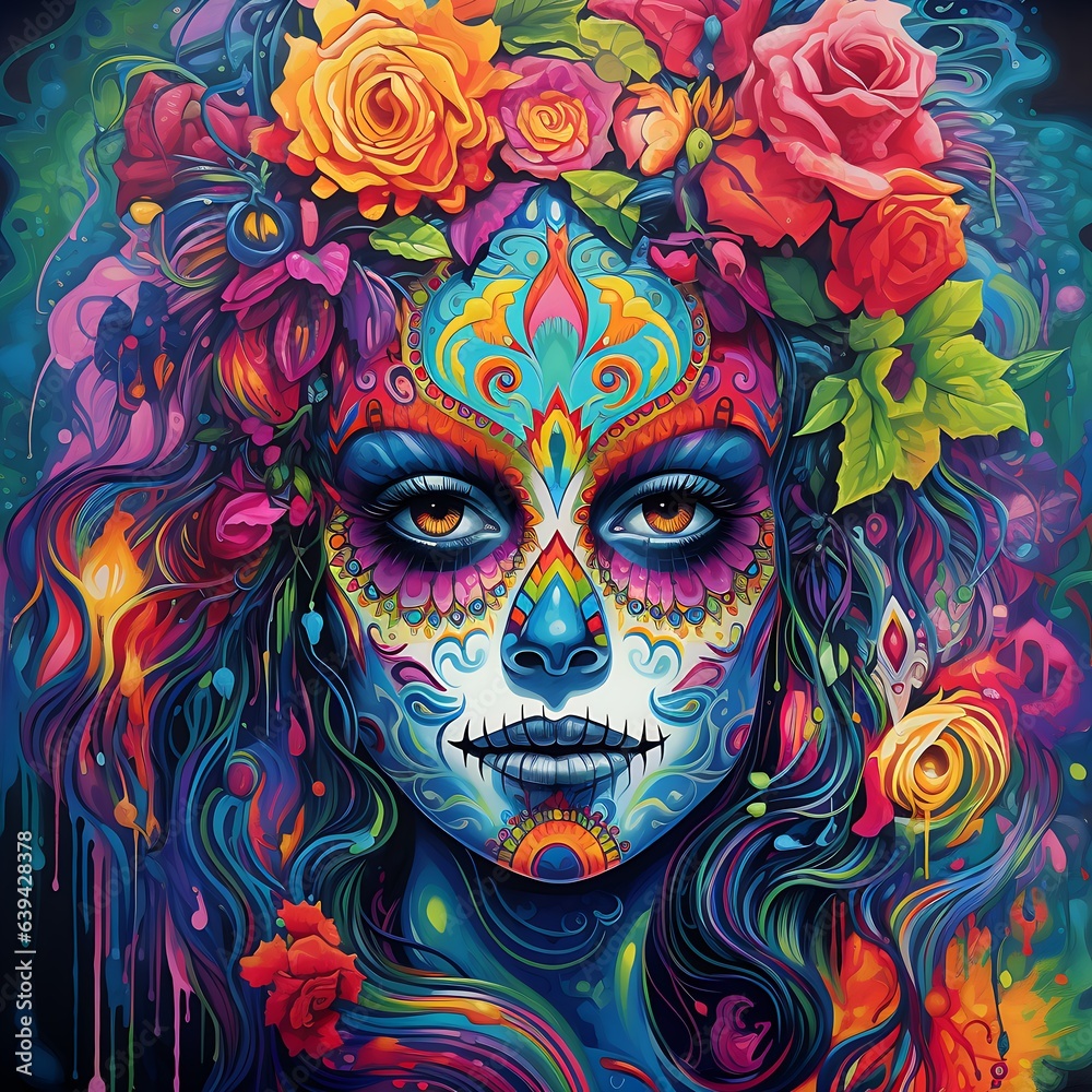 the face of a person with a mask the face of a person with a mask