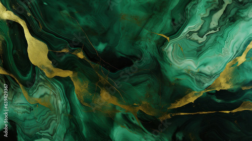 A stunning green and gold marble background