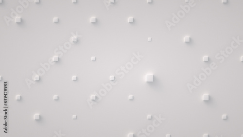 Abstract background with cubes on light ivory  porcelain surface.