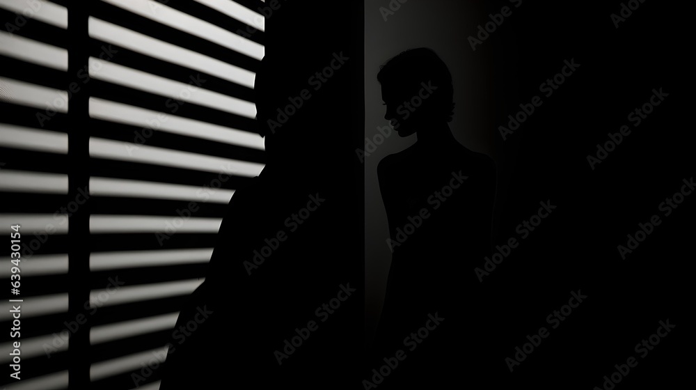 Evocative Contrast: Mysterious Silhouette Play
