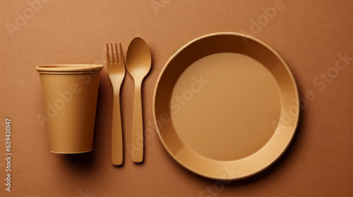 A table setting with a plate, fork