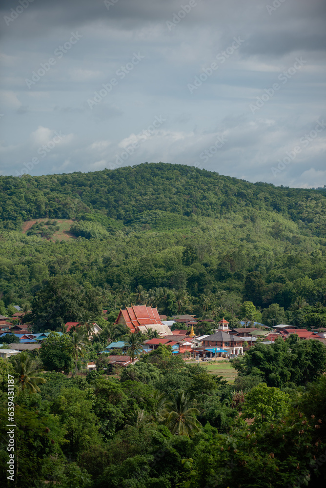Fototapeta premium Scenery from a high mountain.