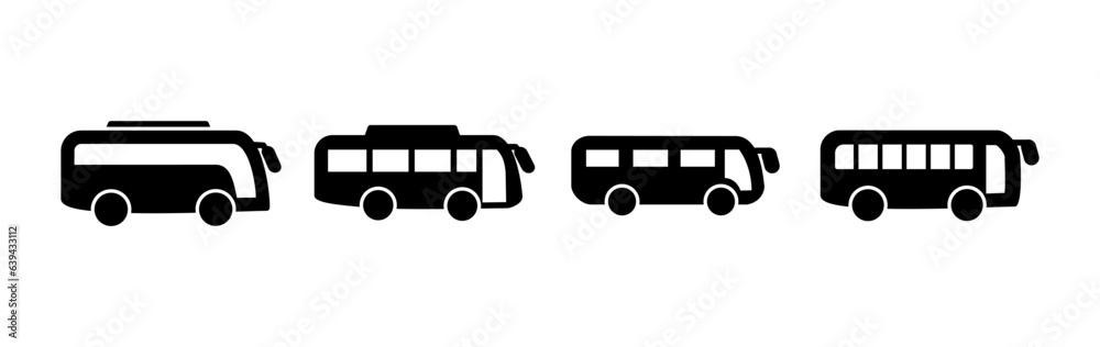 Bus icon vector. bus vector icon