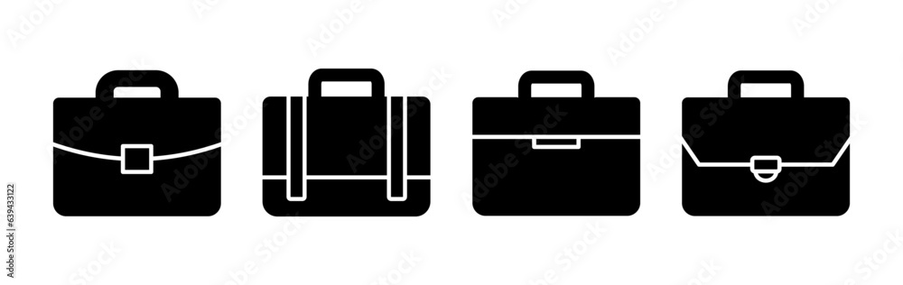 Briefcase icon vector. Portfolio vector icon. suitcase icon Briefcase icon vector. Portfolio vector icon. suitcase icon