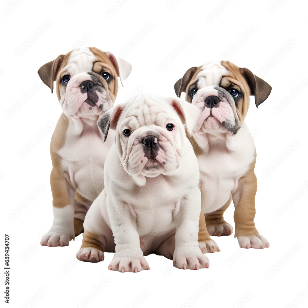english bulldog puppies dog isolated on white background english bulldog puppies dog isolated on white background
