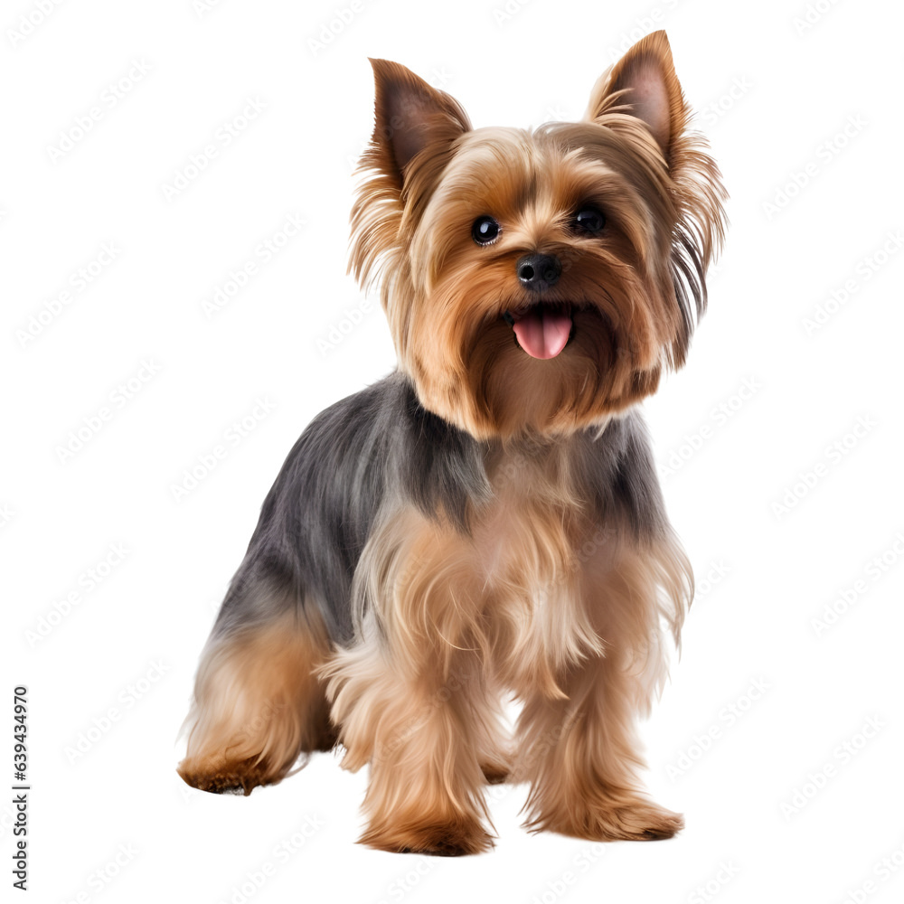 Yorkshire Terrier Dog with Transparent Background Yorkshire Terrier Dog with Transparent Background