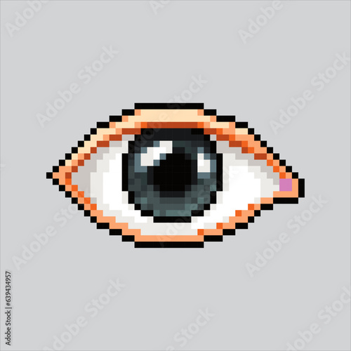 Pixel art illustration Eye. Pixelated Eye. Eyes instrument music icon pixelated
for the pixel art game and icon for website and video game. old school retro.