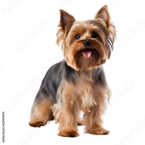 Yorkshire Terrier Dog with Transparent Background
