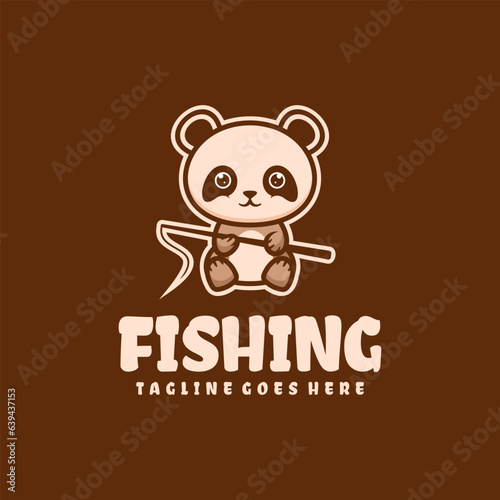 fishing mascot logo design