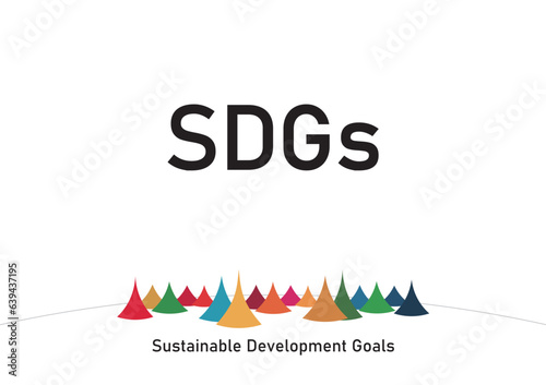 SDGsカラーのイメージイラスト