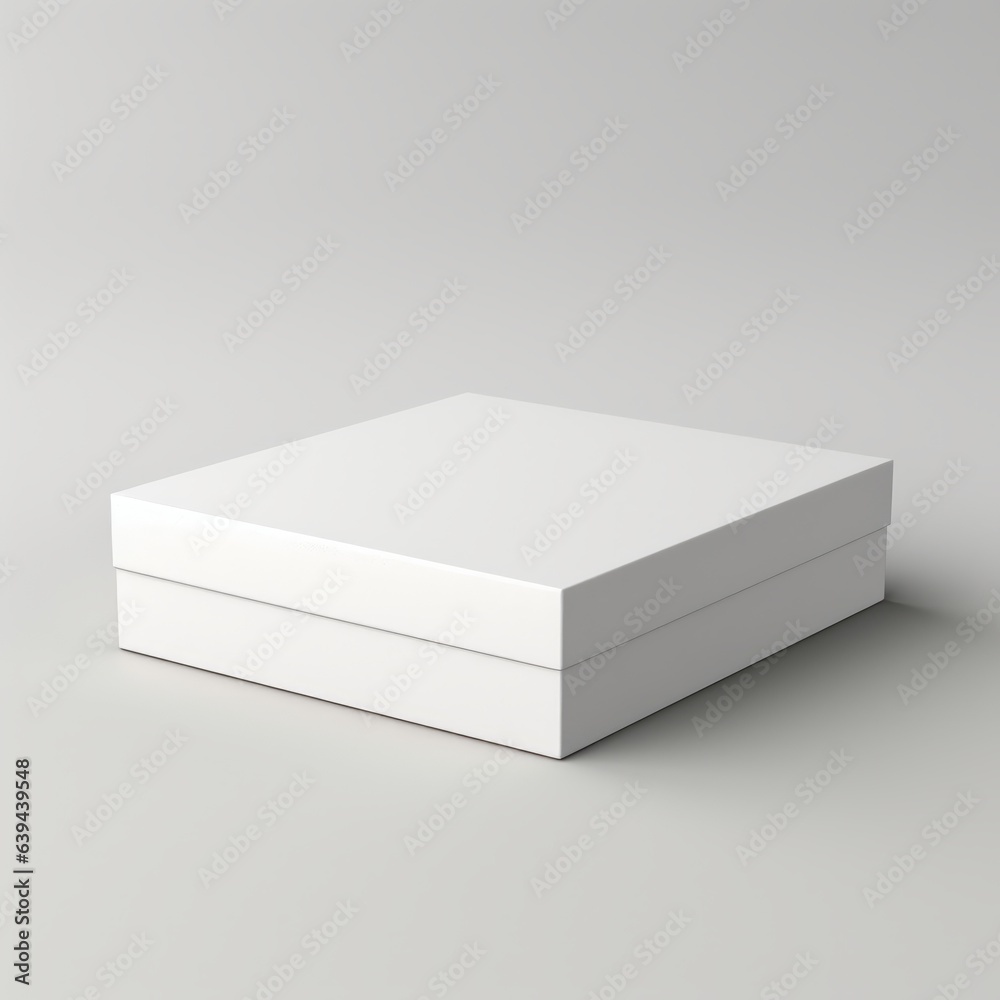 minimalist paper box mockup for creative projects, Generative AI minimalist paper box mockup for creative projects, Generative AI