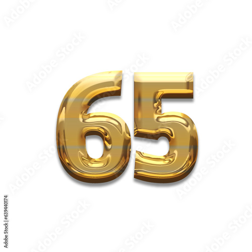Number gold luxury, use birthday,age,anniversary