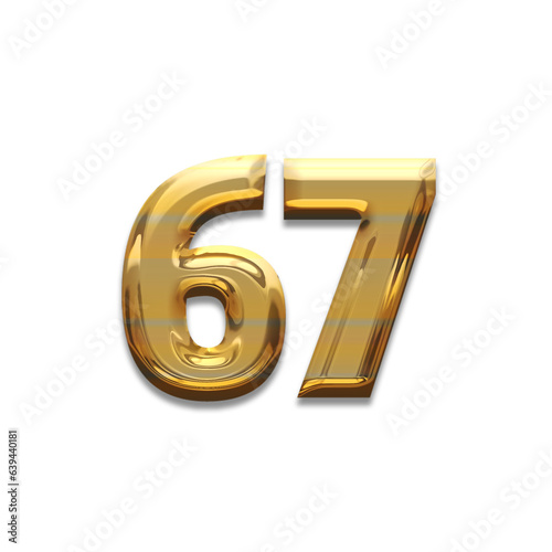 Number gold luxury, use birthday,age,anniversary